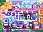 冰淇淋车的拼图游戏